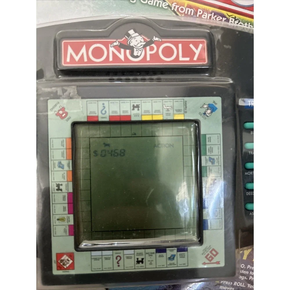 Vintage Monopoly Electronic Handheld Game New NOS Parker Brothers RARE- TESTED